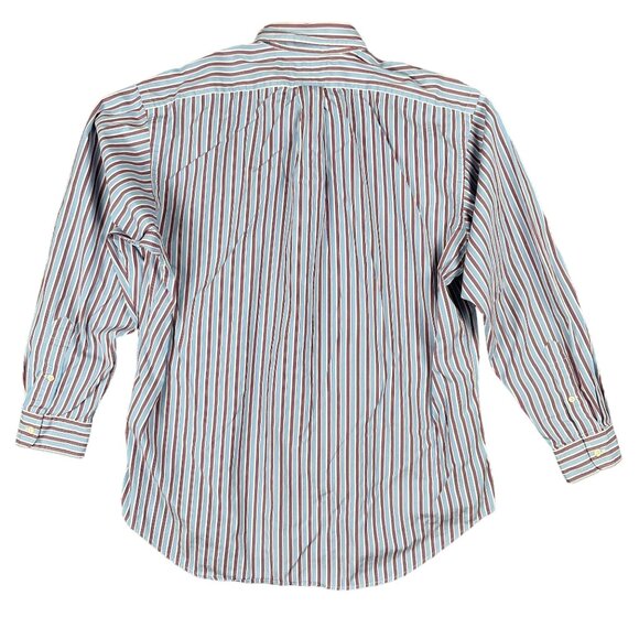 Ralph Lauren Shirt Mens L Blake Striped Office Capsule Everyday Minimal Staple - Picture 4 of 8